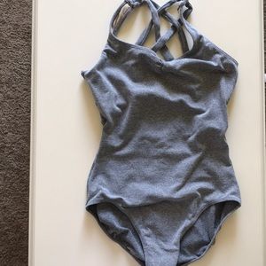Grey leotard